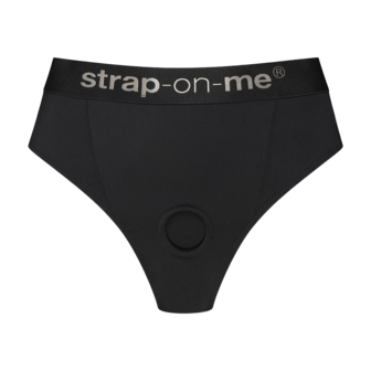 Strap-On-Me - Idole - Strap-On Harnas Slip - Zwart - Maat L