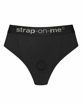 Strap-On-Me - Idole - Strap-On Harnas Slip - Zwart - Maat S