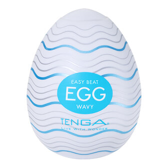 Tenga Wavy Eggs 6-Pack - Masturbator Set met Golvende Ribbels