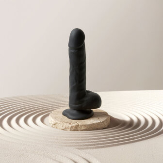 Strap-On-Me - Roterende &amp; Vibrerende Realistische Dildo - Zwart