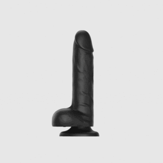 Strap-On-Me - Roterende &amp; Vibrerende Realistische Dildo - Zwart
