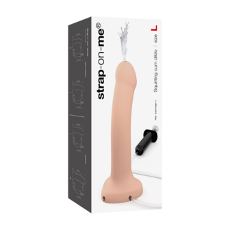 Strap-on-Me - Squirting Cum Dildo - Realistiche Spuitende Dildo - Lichte Huidskleur - Maat L