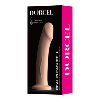 Dorcel - Real Pleasure - Stijlvolle Siliconen Dildo - Lichte Huidskleur - Maat L
