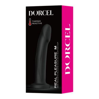 Dorcel - Real Pleasure - Stijlvolle Siliconen Dildo - Zwart - Maat M