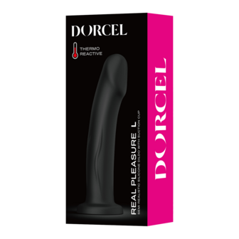 Dorcel - Real Pleasure - Stijlvolle Siliconen Dildo - Zwart - Maat L