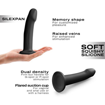 Dorcel - Real Pleasure - Stijlvolle Siliconen Dildo - Zwart - Maat L