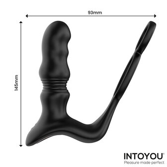 IY Womp - Stotende en Vibrerende Prostaatmassager met Afstandsbediening - Zwart