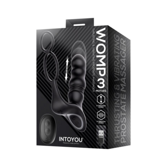 IY Womp - Stotende en Vibrerende Prostaatmassager met Afstandsbediening - Zwart