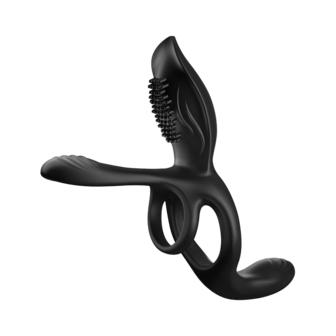 IY Daxer - Vibrerende Penisverlenger met Afstandsbediening - Zwart