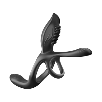 IY Daxer - Vibrerende Penisverlenger met Afstandsbediening - Zwart