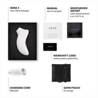 Lelo - Sona 3 -  Luchtdruk Vibrator - Cr&egrave;me