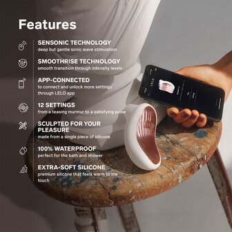 Lelo - Sona 3 -  Luchtdruk Vibrator - Cr&egrave;me