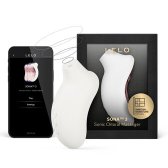 Lelo - Sona 3 -  Luchtdruk Vibrator - Cr&egrave;me