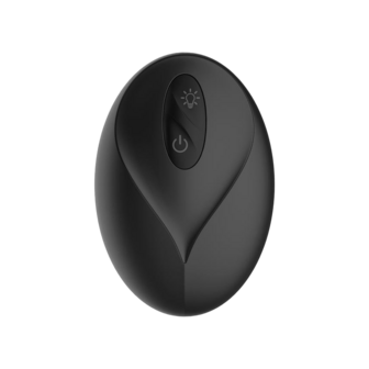 IY Krax - Buttplug met Vibratie en Stootbeweging - Met LED-licht - Zwart