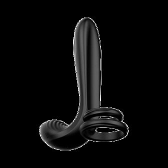 IY Synkox - Vibrerende Penisverlenger met Afstandsbediening - Zwart