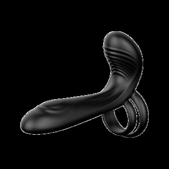 IY Synkox - Vibrerende Penisverlenger met Afstandsbediening - Zwart