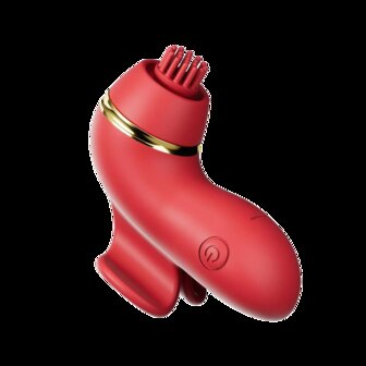 IY Beeny - Multifunctionele vibrator - Met 4 Opzetstukjes - Rood