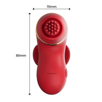 IY Beeny - Multifunctionele vibrator - Met 4 Opzetstukjes - Rood