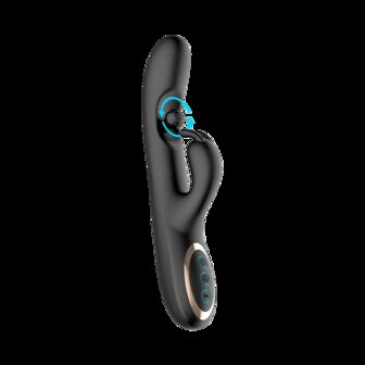 IY Patty - Rabbit Vibrator met Roterende Bal - Zwart