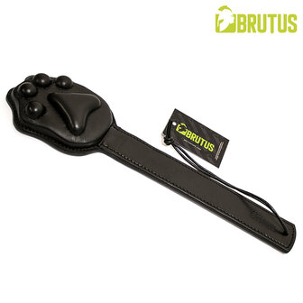 Brutus - Lederen Puppy Trainer Paddle - Zwart