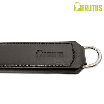Brutus - Lederen Punisher Paddle met Noppen - Zwart