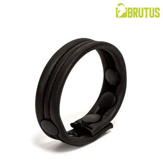 Brutus - Neopreen Cockstrap - Verstelbaar met drukknopen - Zwart 