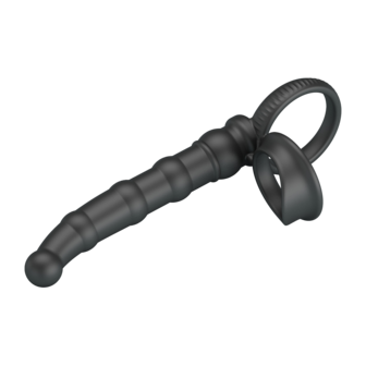 Pretty Love -  Tatum - Anale Vibrator met Penisring - Zwart