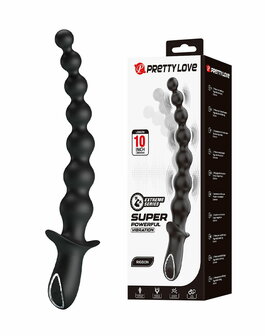 Pretty Love - Rigdon - Anale Kralen Vibrator - Zwart