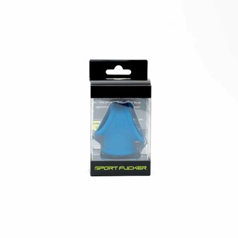 Sport Fucker - Siliconen Cock Tube - Cockring en Ballstretcher - Blauw