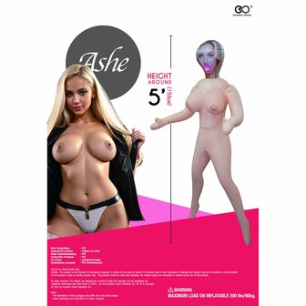 Hussy Luna - Opblaaspop met Drie Openingen en Grote Borsten