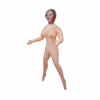 Hussy Nadia - Opblaaspop met Drie Ingangen en Grote Borsten