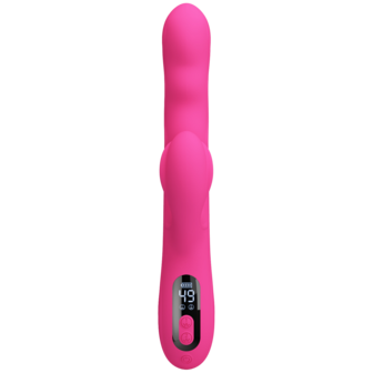Pretty Love - Winters - Rabbit Vibrator met Golf Beweging en LED Display - Roze
