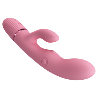 Pretty Love - Zach - Rabbit Vibrator met Vierzijdige Klopfunctie - Roze