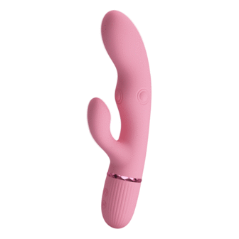Pretty Love - Zach - Rabbit Vibrator met Vierzijdige Klopfunctie - Roze