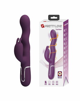 Pretty Love - Laurens - Rabbit Vibrator met Climax Button - Paars