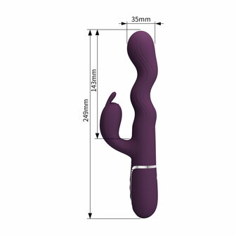 Pretty Love - Laurens - Rabbit Vibrator met Climax Button - Paars