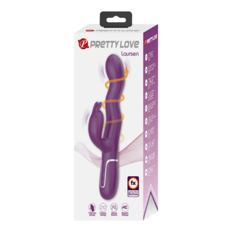 Pretty Love - Laurens - Rabbit Vibrator met Climax Button - Paars