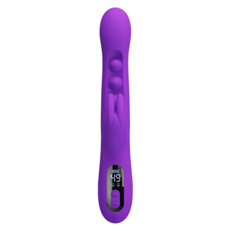 Pretty Love - Sabien - Rabbit Vibrator met LED Display - Paars
