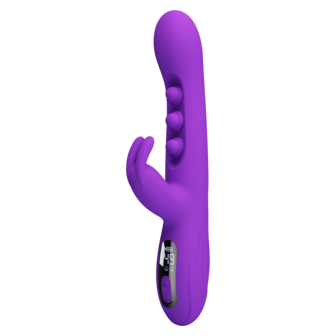 Pretty Love - Sabien - Rabbit Vibrator met LED Display - Paars