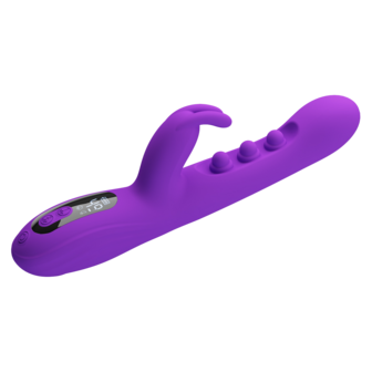 Pretty Love - Sabien - Rabbit Vibrator met LED Display - Paars