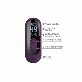 Pretty Love - Dee - Rabbit Vibrator met LED Display - Paars