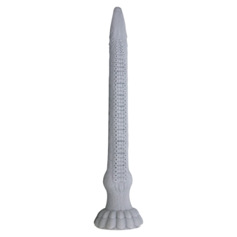 Power Monsters - Basilisk - Taps Toelopende Fantasie Dildo - Grijs