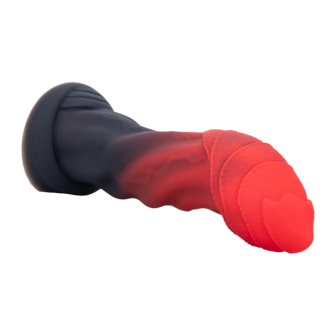 Power Monsters - Infernal Goliath - Monster Dildo - 25 cm - Zwart/Rood