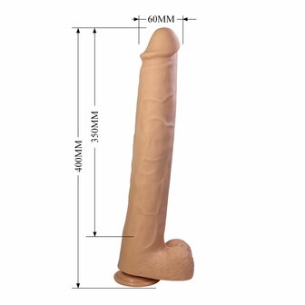 Pretty Love - Pat - Super Grote Dildo - 40 cm - Lichte Huidskleur