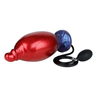 Power Monsters - Shadow Behemoth - Opblaasbare Monster Dildo - 22 cm - Rood/Blauw