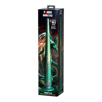 Power Monsters - Verdant Titan - Mythical Tail Dildo - Groen/Goud