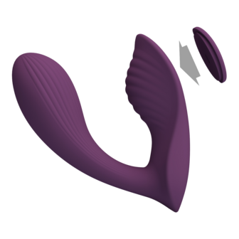 Pretty Love - Franz - Draagbare Vibrator - Panty Vibrator - Vibrerend Slipje - Paars