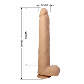 Pretty Love - Dany - Super Grote Dildo - 36 cm - Lichte Huidskleur