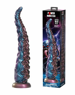 Power Monsters - Maelstrom Beastlord - Tentakel Dildo - Blauw/Paars/Goud