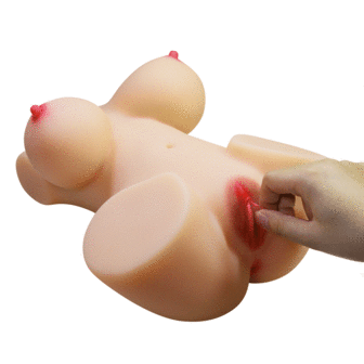 Crazy Bull - Emma - Masturbator met Borsten en Twee Ingangen - Lichte Huidskleur